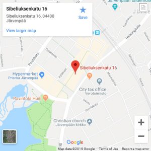 Hiushuone Sinetti sijainti
